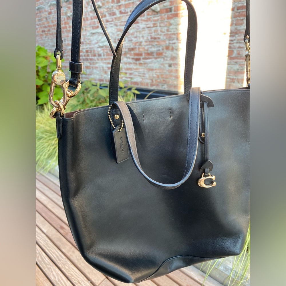 Coach Vintage 1980s Leather Shopper Tote Excellent Condition - Picture 9 of 15